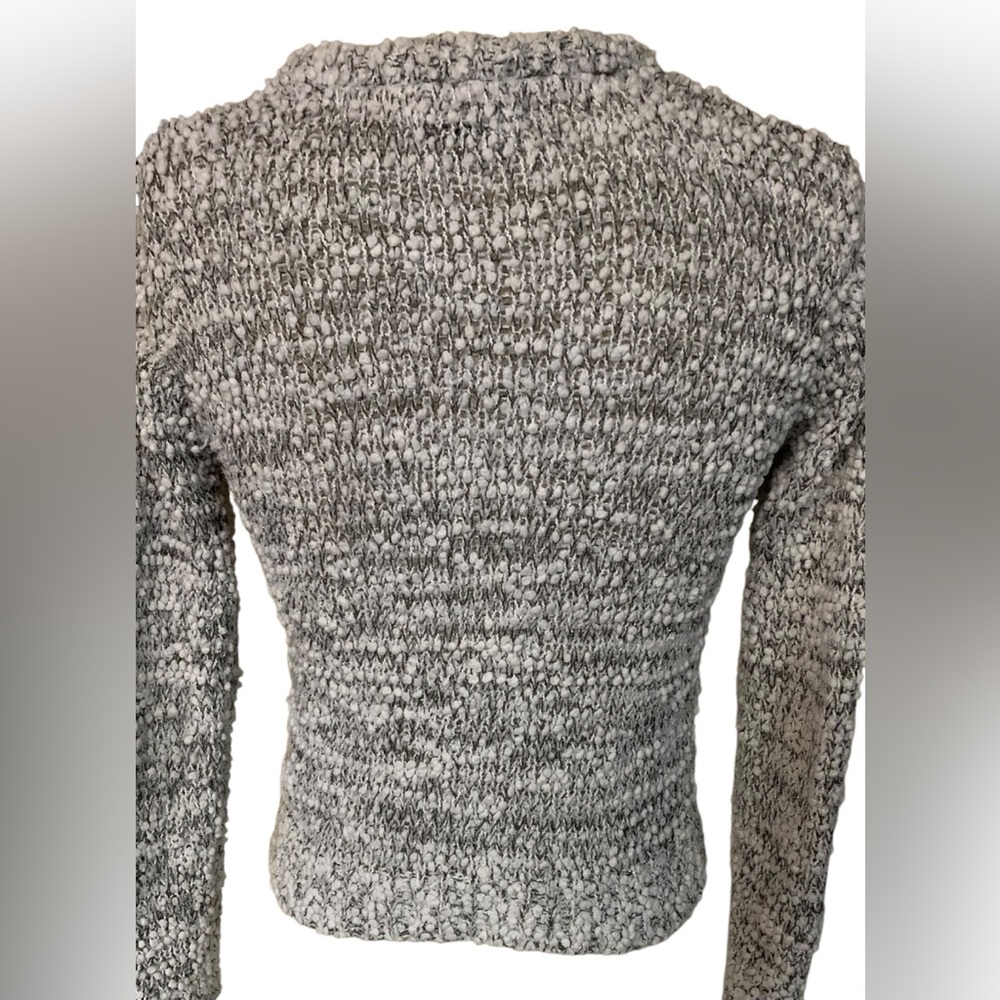 DKNY Logo Womens Gray Long Sleeve Crew Neck Sweater Medium - Picture 3 of 3